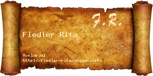 Fiedler Rita névjegykártya